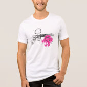 Meneer Messy & twee varkens Tri-Blend Shirt (Voorkant)