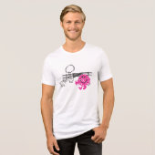 Meneer Messy & twee varkens Tri-Blend Shirt (Voorkant volledig)