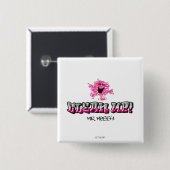 Meneer Messy zegt opruimen Vierkante Button 5,1 Cm (Voorkant /achterkant)