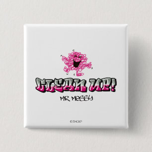 Meneer Messy zegt opruimen Vierkante Button 5,1 Cm