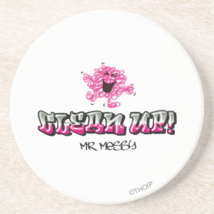 Meneer Messy zegt opruimen Zandsteen Onderzetter