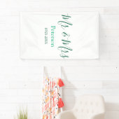 Meneer & Mevrouw achternaam getrouwd jaar huwelijk Spandoek (Insitu)