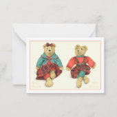 MENEER & MEVROUW BEER 3.5x2.5 Plat Kaartje (Voorkant)