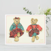 MENEER & MEVROUW BEER 5.5x7.5 Platte kaart (Staand voorkant)