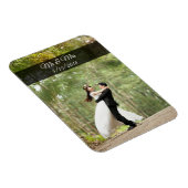 Meneer & mevrouw bruiloft paar foto mini magneet (Rechterzijde)