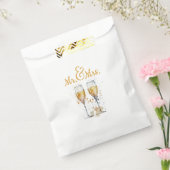 Meneer & Mevrouw Champagne Viering Bedankzakje (Gezegeld)
