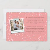 Meneer & Mevrouw Eerste Kerstmis 4 Foto Vakantie B Feestdagenkaart (Achterkant)