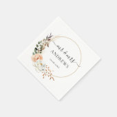" Meneer & mevrouw! "Elegante Eucalyptus, Boho, Bl Servet (Hoek)