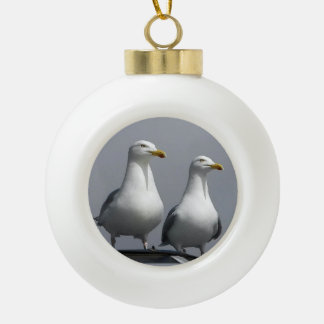 Meneer & Mevrouw Gully Grappig Vet Kuiken Paar Nie Keramische Bal Ornament