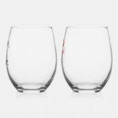 Meneer & Mevrouw Juiste Snor Rode Lippen Trouwen Wijnglas Zonder Voet (Links)