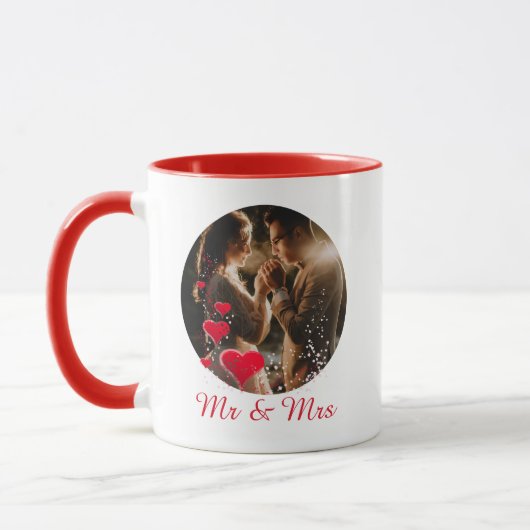Meneer Mevrouw Liefdesvogels Fotomok Mok (Links)