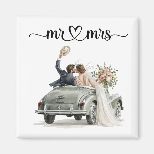 Meneer & Mevrouw Maan  Magneet (Voorkant)