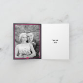 Meneer & Mevrouw moderne typografie bruiloft Dank  Bedankkaart (Binnen)