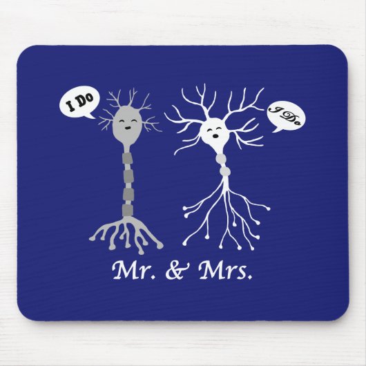 Meneer & Mevrouw Neuron Muismat (Voorkant)