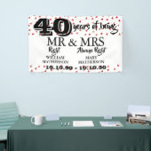 Meneer mevrouw Rechts Leuk 40ste verjaardag Robijn Spandoek (Beurs)