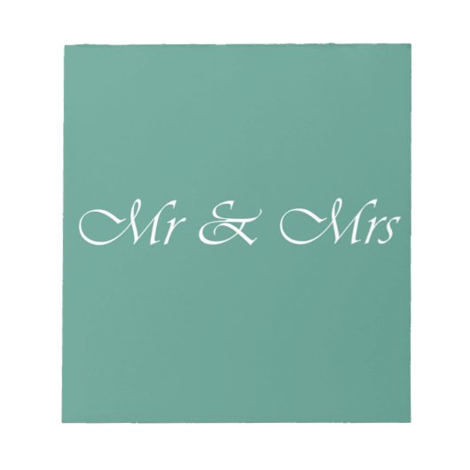 Meneer & Mevrouw Typografie Notitieblok (Voorkant)