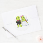 Meneer & Mevrouw Vibes Ronde Sticker (Envelop)
