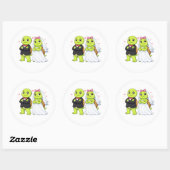Meneer & Mevrouw Vibes Ronde Sticker (Vel)