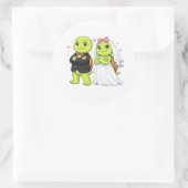 Meneer & Mevrouw Vibes Ronde Sticker (Tas)