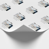 Meneer & Mevrouw voeg familienaam datum jaar huwel Cadeaupapier (Hoek)