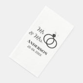 Meneer & Mevrouw voeg familienaam datum jaar huwel Servet (Hoek)