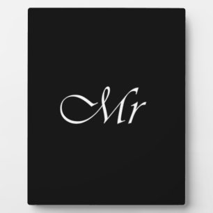 Meneer Monogram Fotoplaat