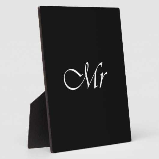 Meneer Monogram Fotoplaat (Zijkant)