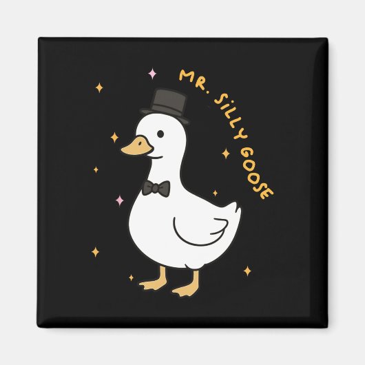 Meneer mr domme gans bruidegom te zijn trouw bruid magneet (Voorkant)