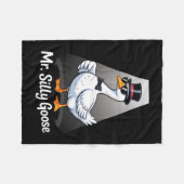 Meneer mr domme gans loslopend over de brug fleece deken (Voorkant (Horizontaal))