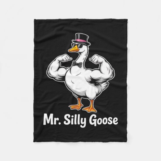 Meneer mr silly goose bruid gaat trouwen fleece deken (Voorkant)