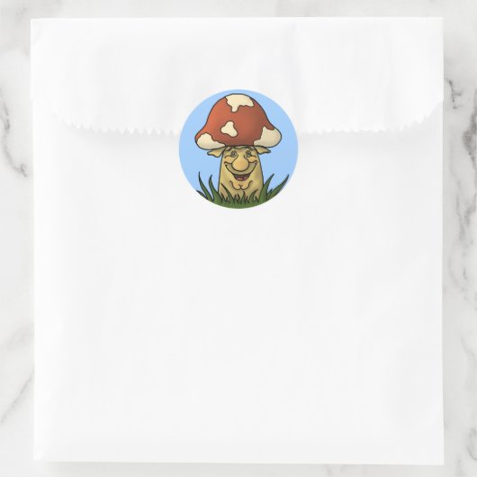 Meneer Mushroom Grappige sticker (Tas)