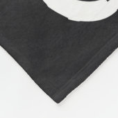 Meneer Mustache pasgetrouwd bruidegom Huwelijksrei Fleece Deken (Hoek)