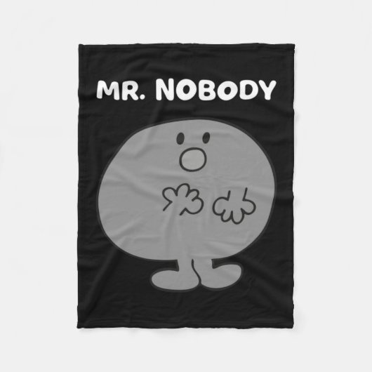Meneer Niemand Fleece Deken (Voorkant)