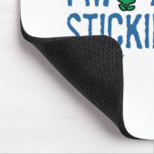 Meneer Nosey die rondneust | Blauwe letters Muismat (Hoek)