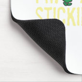 Meneer Nosey die rondneust | gele letters Muismat (Hoek)