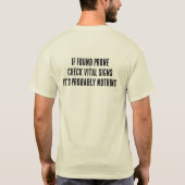 Meneer Ohm: Retro Robot Tree Pose Yoga T-Shirt (Achterkant)