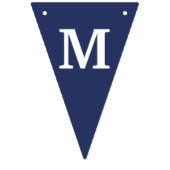 Meneer Onederful Banner Navy & Zilver met 1 (Derde vlag)