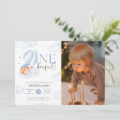 Meneer Onederful jongen foto 1e verjaardag Kaart (Staand voorkant)