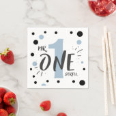 Meneer Onederful Papier Servetten Jongen Baby Blau (Insitu)