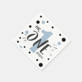 Meneer Onederful Papier Servetten Jongen Baby Blau (Hoek)