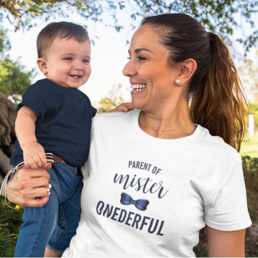 Meneer Onederful Stropdas 1e Verjaardag T-shirt