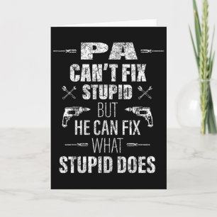 Meneer Pa Kan Stud Niet Repareren Funny Vaderdag D Kaart