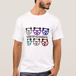 Meneer Panda Schattig Minimaal Design T-shirt