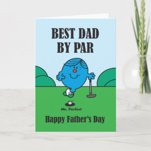 Meneer Perfect Beste Papa Bij Par Gelukkige Vade Kaart