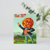Meneer Pompoen Briefkaart (Staand voorkant)