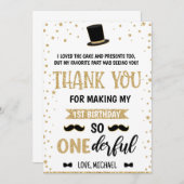 Meneer Prachtig Bedankkaart 20-16 Kaart (Voorkant / Achterkant)