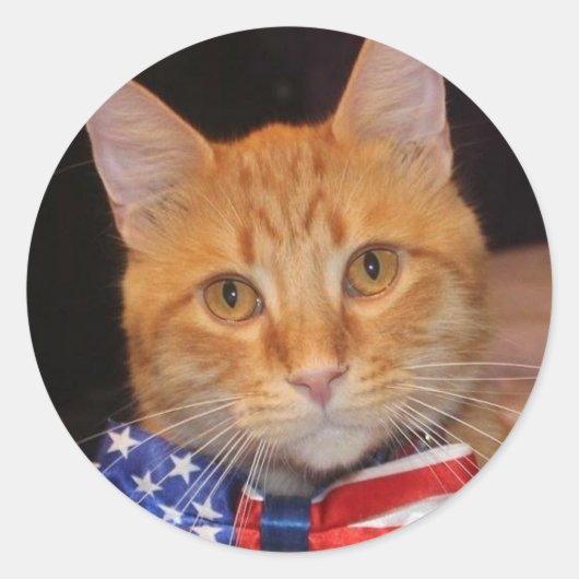 Meneer President houdt van Stickers! Ronde Sticker (Voorkant)