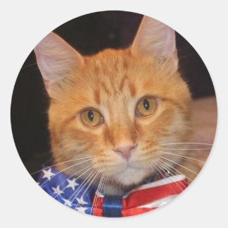 Meneer President houdt van Stickers! Ronde Sticker