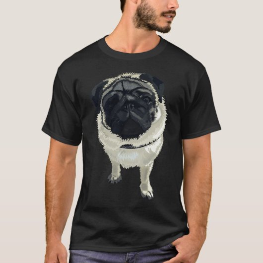 Meneer Pug T-shirt (Voorkant)