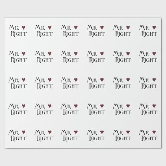 Meneer rechts cadeaupapier (Vlak)